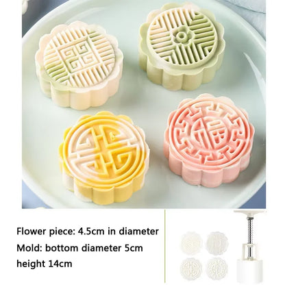 Mooncake Mold DIY Hand Press – Pastry & Mung Bean Cake Stamp
