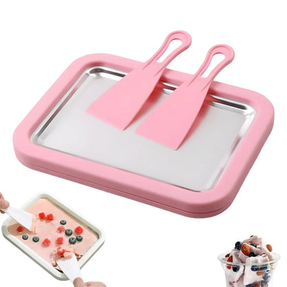 Rolled Ice Cream Maker – DIY Fried Ice Cream & Frozen Yogurt Pan