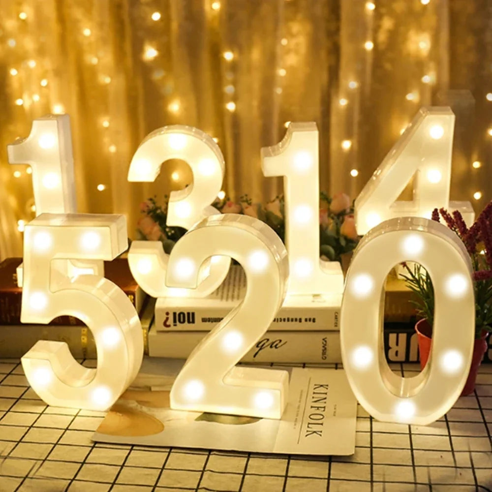 LED Marquee Letter & Number Light – Alphabet Night Lamp