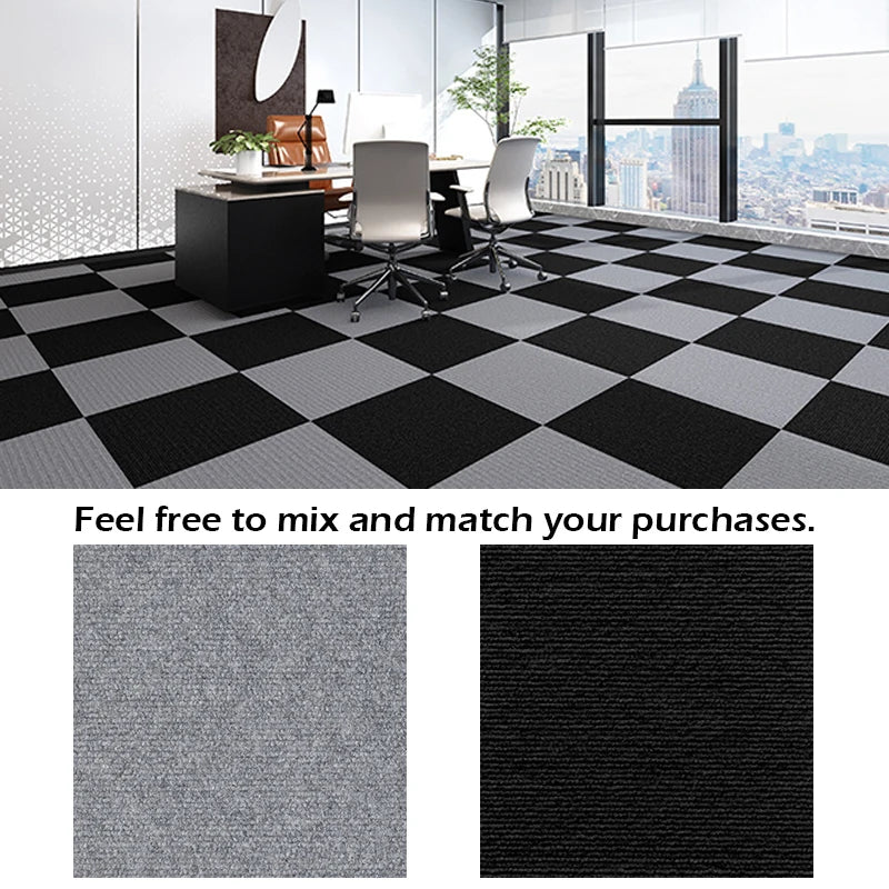 Self-Adhesive Carpet Tiles 11.8x11.8in – Peel & Stick Floor Mat Squares