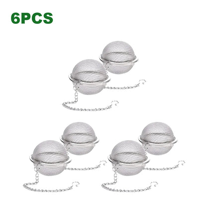 Stainless Steel Tea Ball Infuser with Chain – Fine Mesh