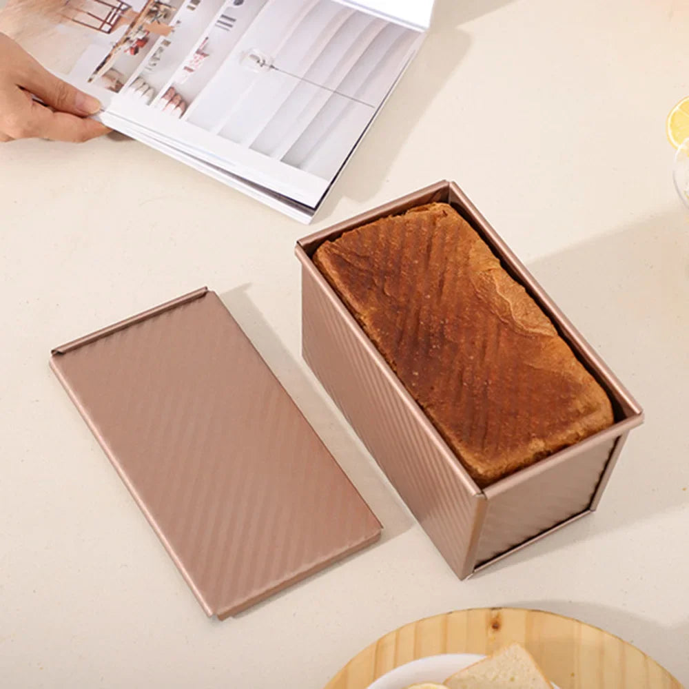 Non-Stick Loaf Pan with Lid – Aluminized Steel Bread Tin