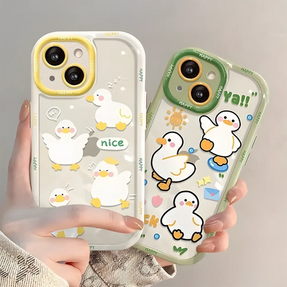 Cute Cat Phone Case for iPhone 17 Pro Max 16 15 14 13 12 11 8 7 Plus SE Air