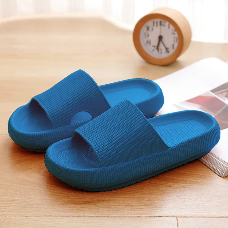 Thick Platform Cloud Slides – EVA Pillow Sole Slippers