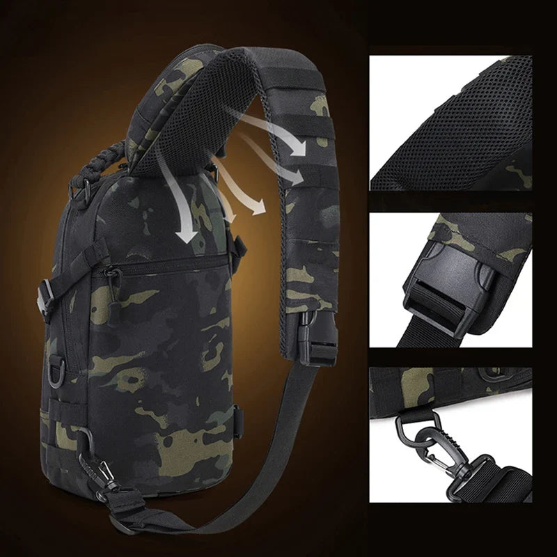 Tactical Chest Bag Men – Outdoor Sling Shoulder Pack for Hiking & Camping