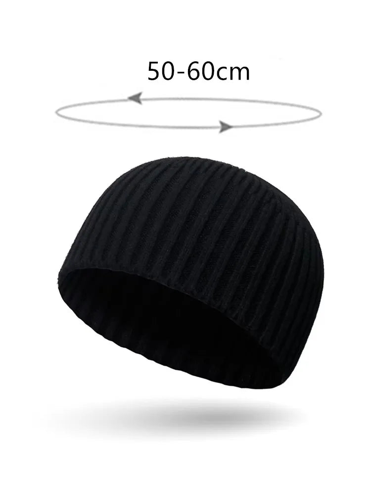 Ribbed Knit Beanie Hip-Hop Streetwear Warm Winter Hat