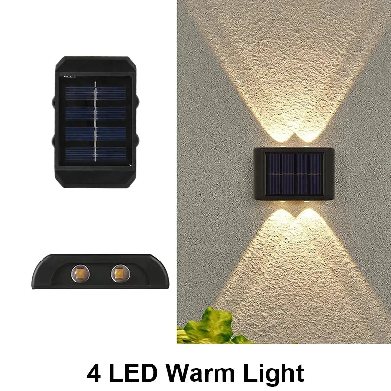 Solar Wall Light Outdoor – Waterproof LED Up & Down Garden Lamp