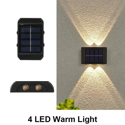 Solar Wall Light Outdoor – Waterproof LED Up & Down Garden Lamp