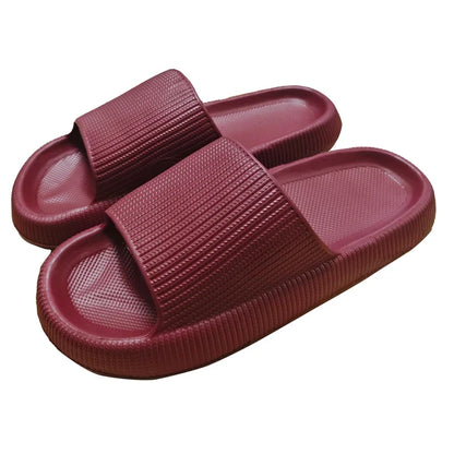 Thick EVA Sole Slide Slippers – Cloud Comfort Indoor Home Shoes