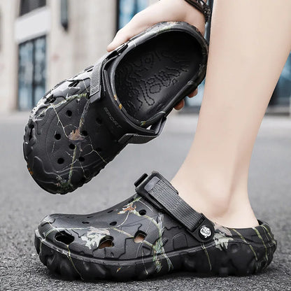 Men's Camo Clogs – Lightweight Non-Slip Garden Sandals