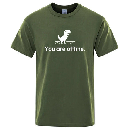 Funny Dinosaur Graphic T Shirt Cotton Blend Casual Tee