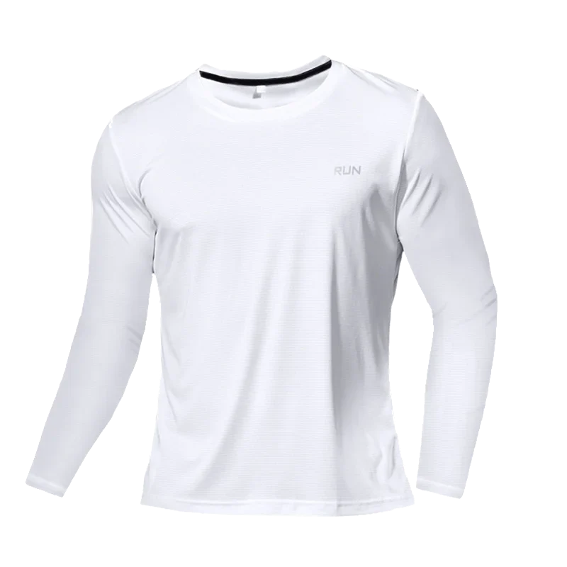 Men's Long Sleeve Quick-Dry Running Shirt for Gym & Sports