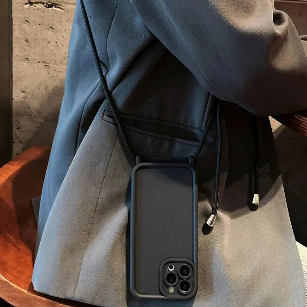 Crossbody iPhone Case with Adjustable Lanyard Strap