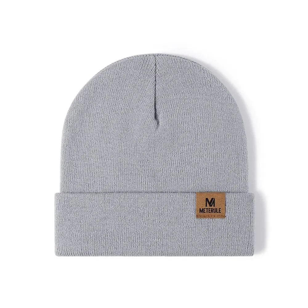 Knit Cuffed Beanie – Winter Warm Hat for Men & Women