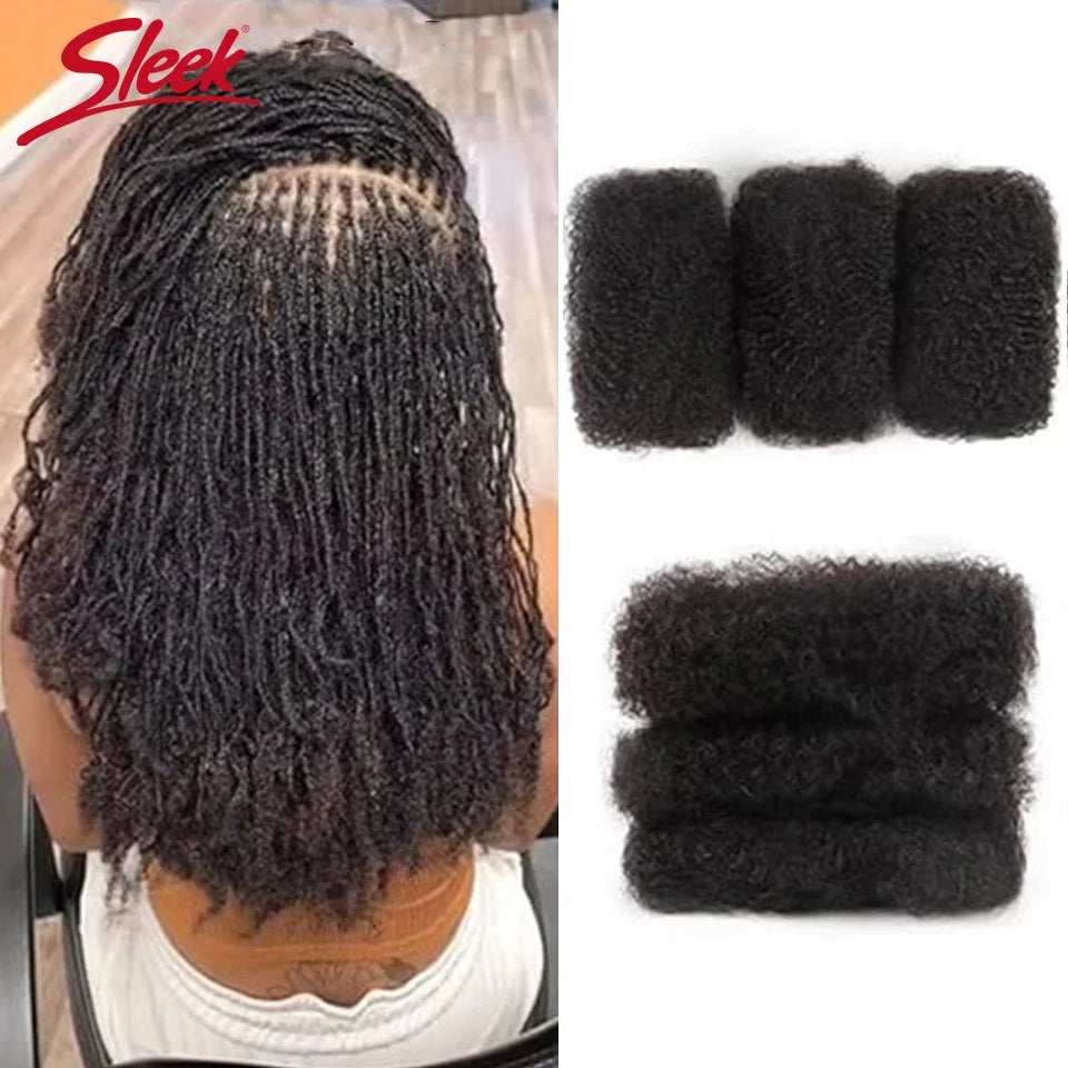 Afro Kinky Bulk Human Hair for Braiding Twists & Dreadlocks
