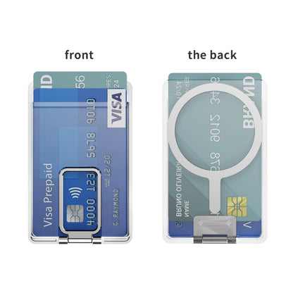 MagSafe Card Wallet with Metal Stand – Clear iPhone Case