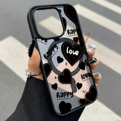 Leopard Print Star iPhone Case – Matte MagSafe Cover