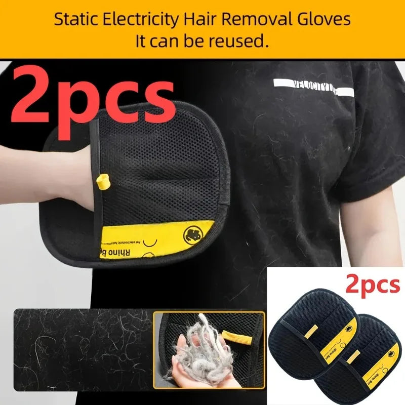 Pet Grooming Glove – Static Hair Removal Mitt for Dogs & Cats