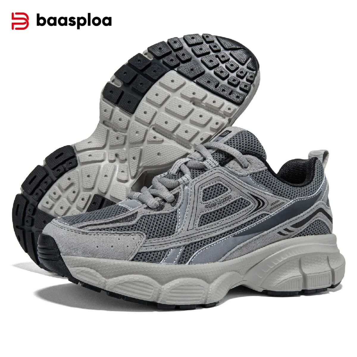 Baasploa Women's Mesh Sneakers – Lightweight Breathable Running Shoes
