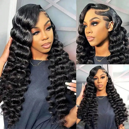 Loose Deep Wave Lace Front Wig – 100% Brazilian Human Hair HD Lace