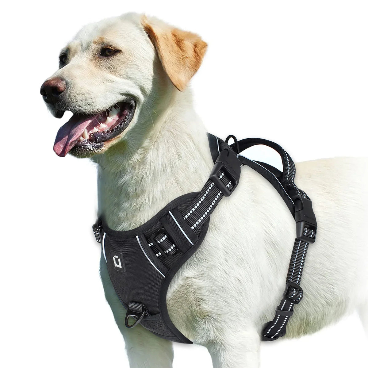 No Pull Dog Harness – Adjustable Soft Padded Vest with Control Handle