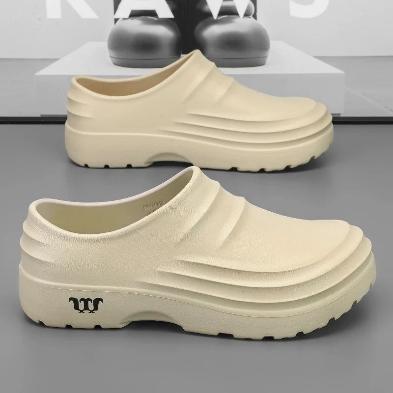 Non-Slip Chef Clogs – Oil-Proof Work Shoes for Kitchen