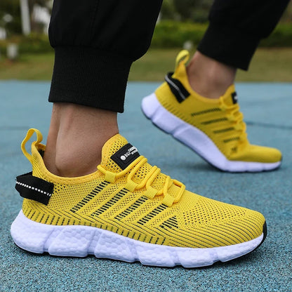 Men's Mesh Breathable Sneakers – Lightweight Casual Running Shoes