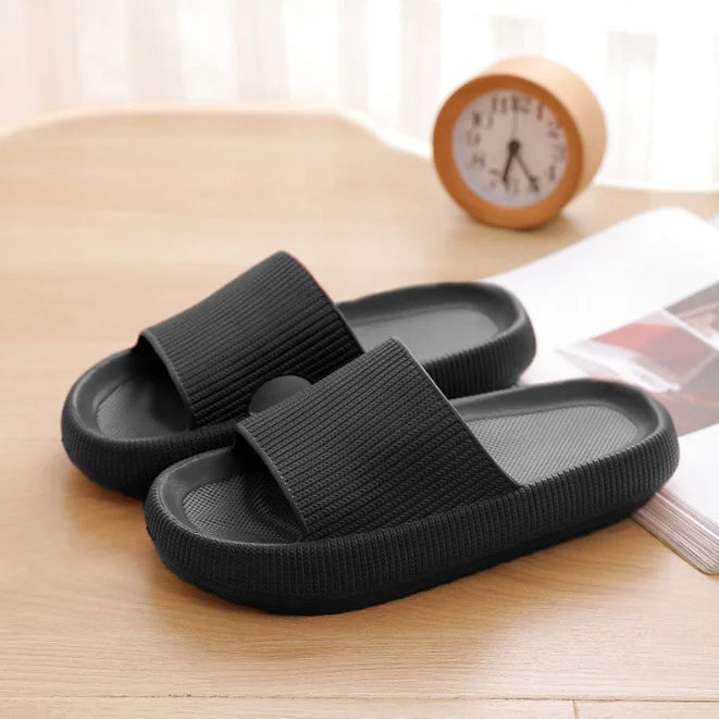 Thick Platform Cloud Slides – EVA Pillow Sole Slippers