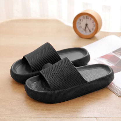 Thick Platform Cloud Slides – EVA Pillow Sole Slippers