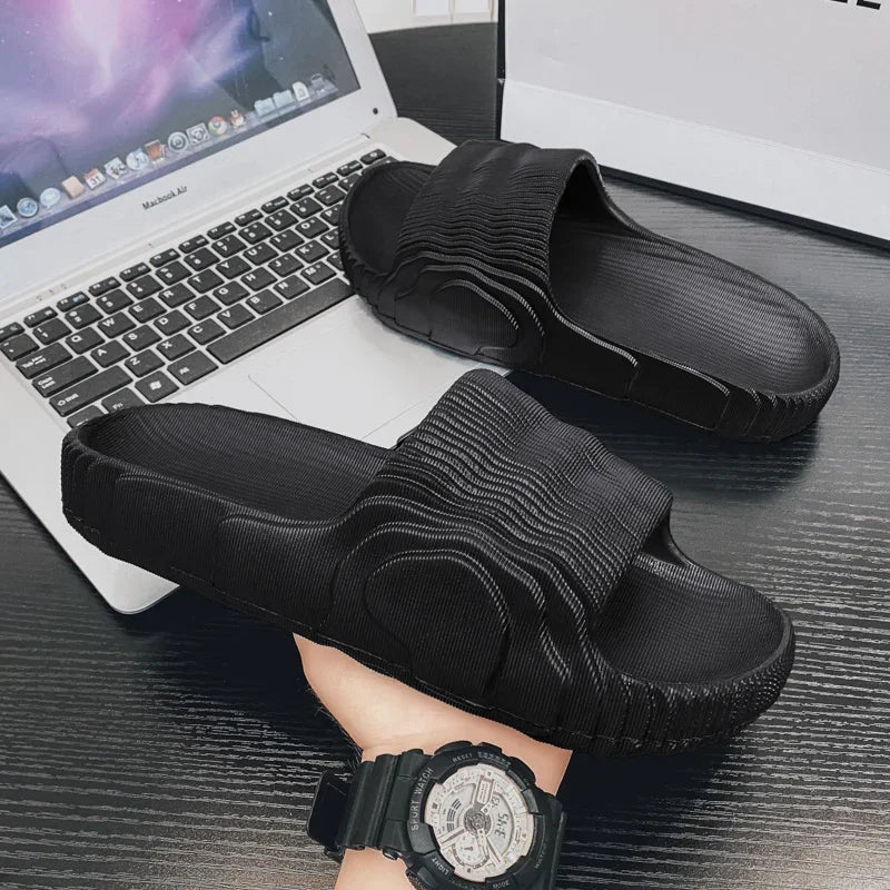 Soft EVA Slide Slippers – Non-Slip Indoor Bathroom Sandals for Men & Women