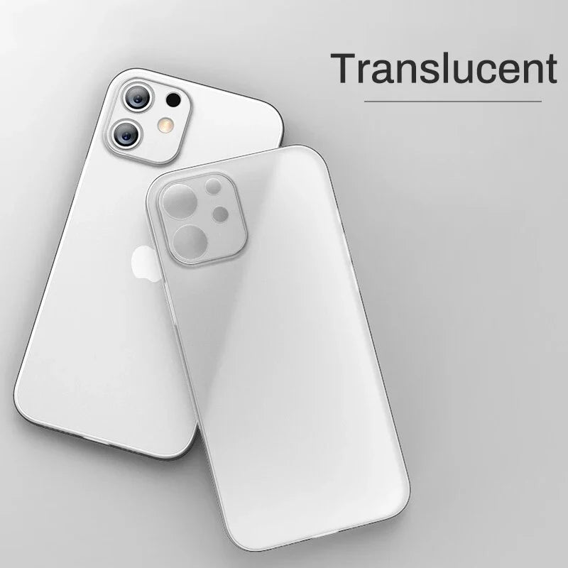 Ultra Thin Matte PP iPhone Case – iPhone 7 to 15 Series