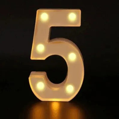 LED Marquee Letter & Number Light – Alphabet Night Lamp