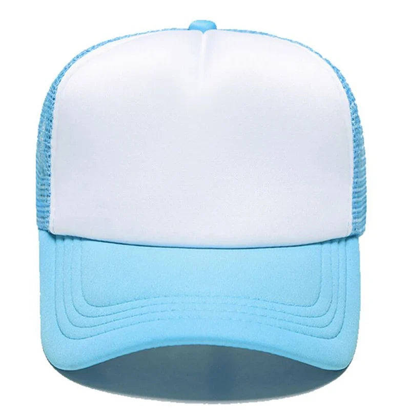 Custom Logo Mesh Trucker Hat – 5-Panel Snapback Baseball Cap for Men & Women