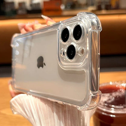 Clear Shockproof iPhone Case – Transparent Bumper Cover for iPhone 7 to 17