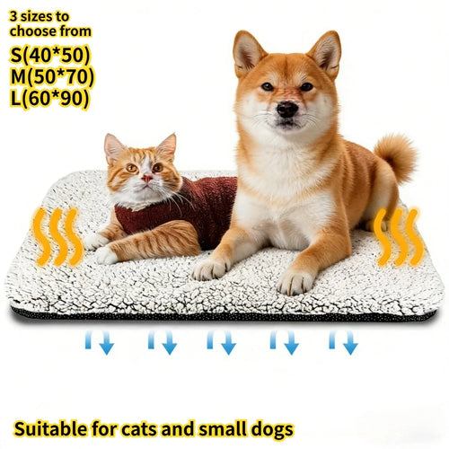 Self-Heating Pet Mat Blanket for Cats & Dogs – No Electricity