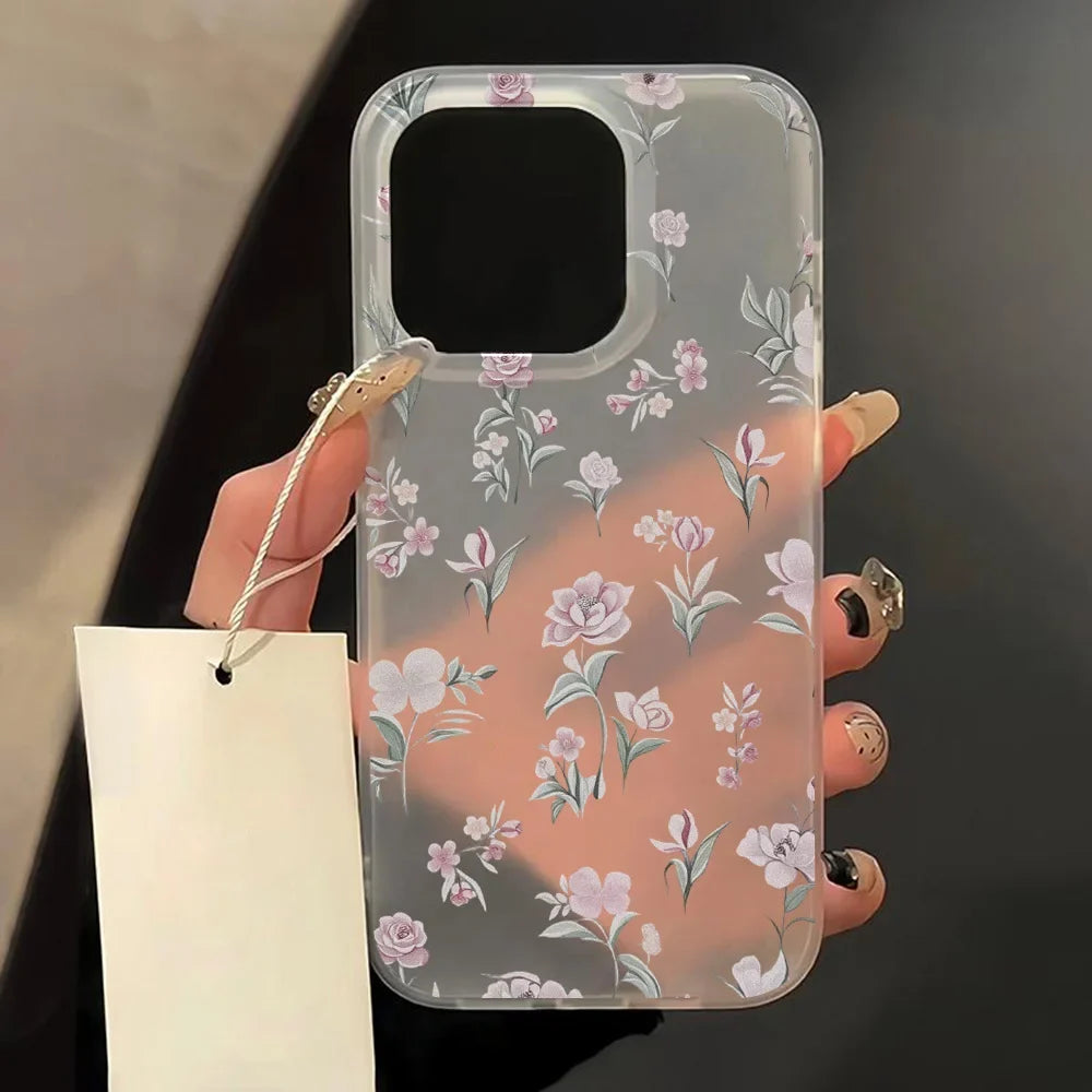 iPhone Case Transparent Matte Shockproof Cover for iPhone 11–18 Pro Max