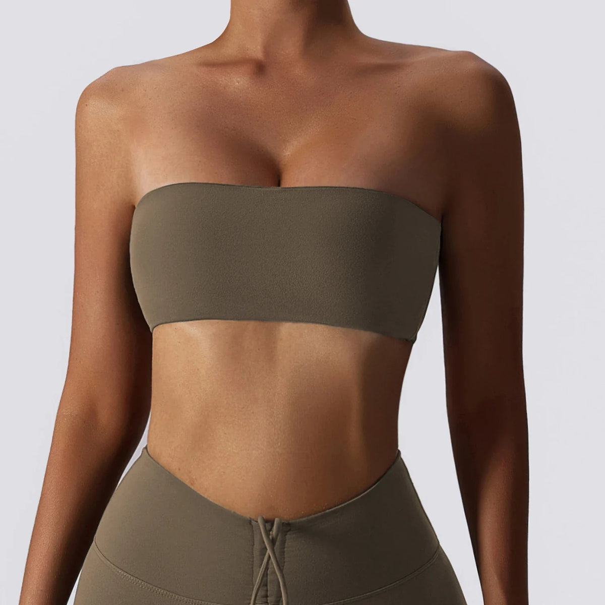 Strapless Sports Bra for Women – Quick-Dry Yoga Tube Top