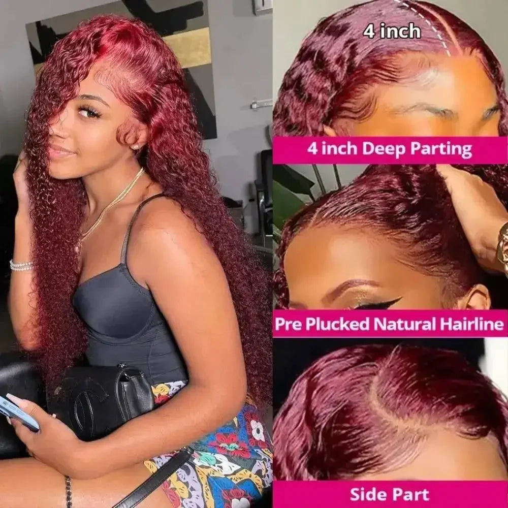 HD Lace Front Wig Deep Wave 200 Density 13x4 13x6
