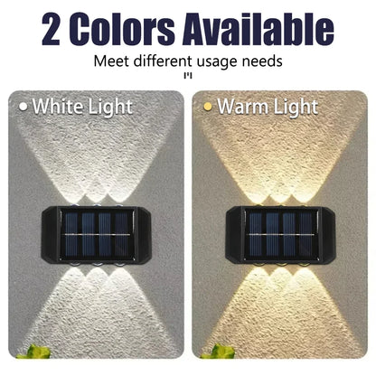 Solar Wall Light Outdoor – Waterproof LED Up & Down Garden Lamp