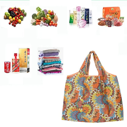 Reusable Foldable Shopping Tote Bag – Large Capacity Grocery Bag