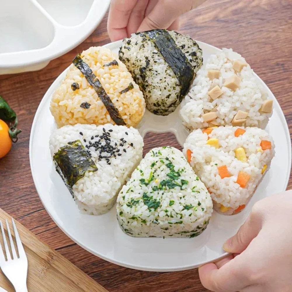 Triangle Onigiri Mold – DIY Sushi Rice Maker, BPA-Free Food Grade