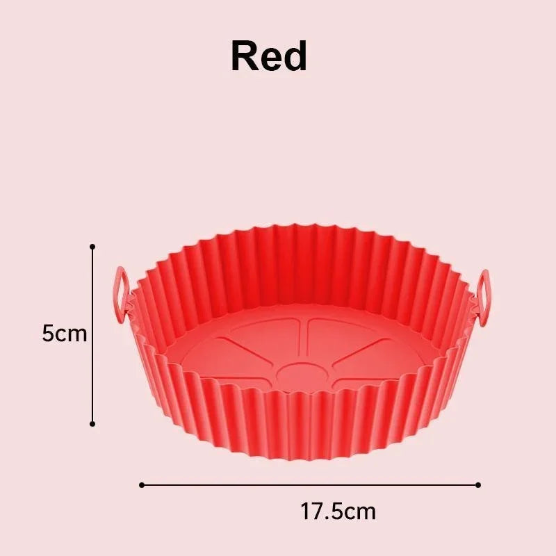 Silicone Air Fryer Liner – Reusable Non-Stick Basket Insert
