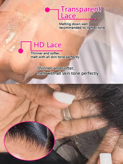 200 Density HD Lace Frontal Wig | Straight Brazilian Human Hair 18–46 Inch