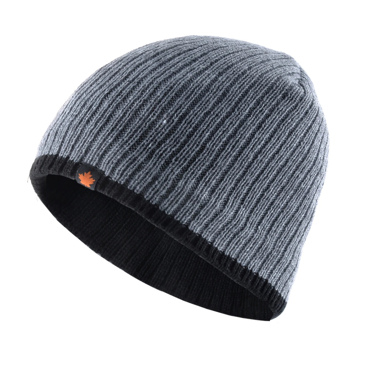 Men’s Fleece Lined Knitted Beanie Hat Warm Winter Cap