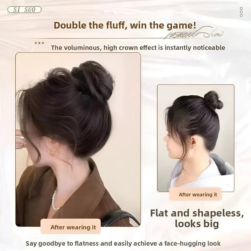 Bird's Nest Hair Bun Clip – Synthetic Retractable Hairpiece