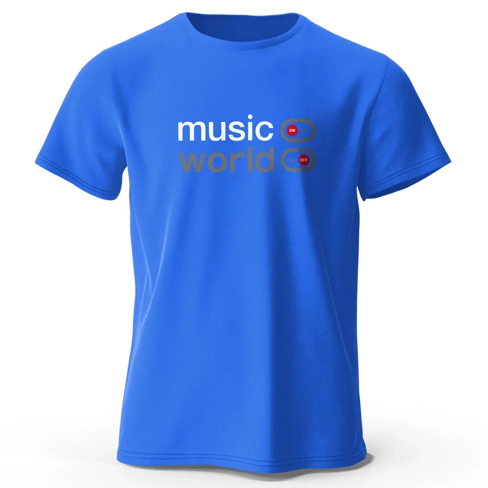 Music World Graphic T Shirt Oversized Cotton Unisex Tee