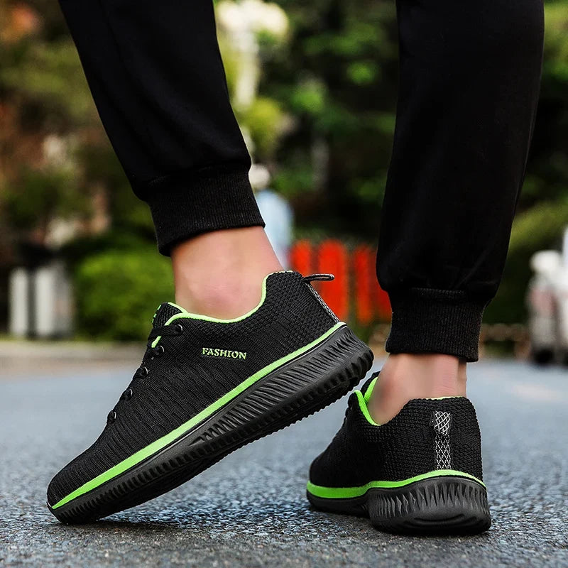 Men's Lightweight Mesh Sneakers – Breathable Running & Walking Shoes