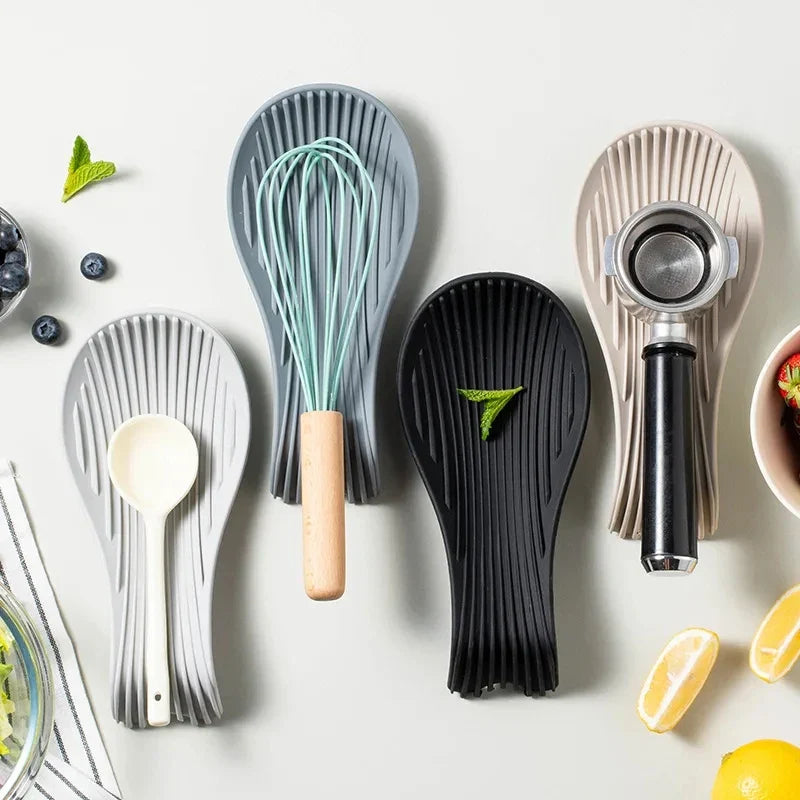 Silicone Spoon Rest & Utensil Holder for Kitchen