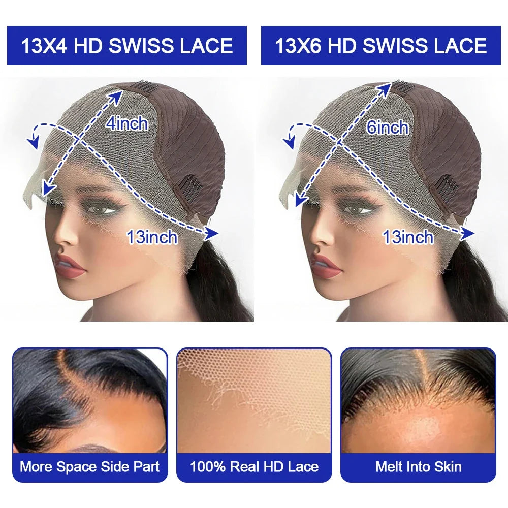 Straight Bob HD Lace Front Wig Human Hair 13x4 13x6 Brazilian