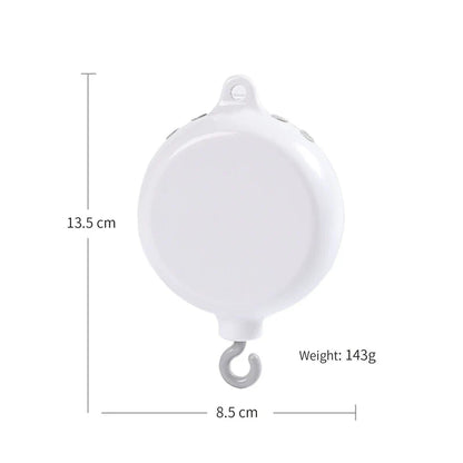 Baby Crib Music Box Mobile – Rotating Arm with Hanging Rattles